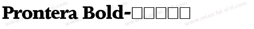 Prontera Bold字体转换